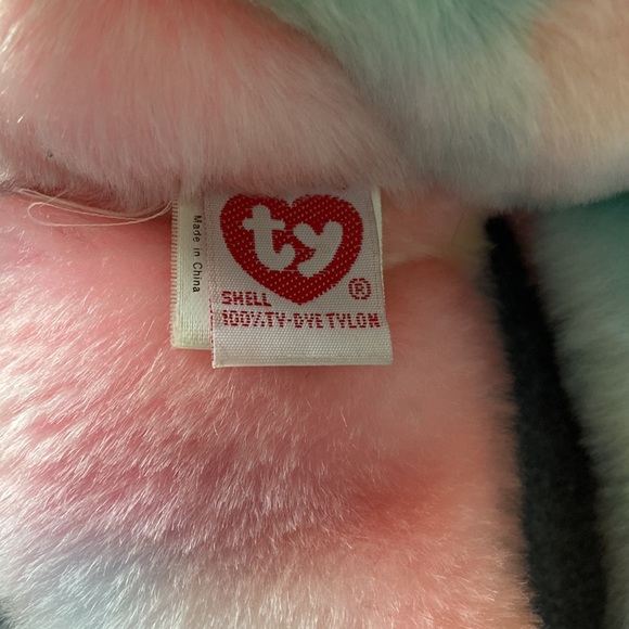 Ty Beanie Babies Large Birthday Bear and Small Peace Bear - Picture 5 of 5